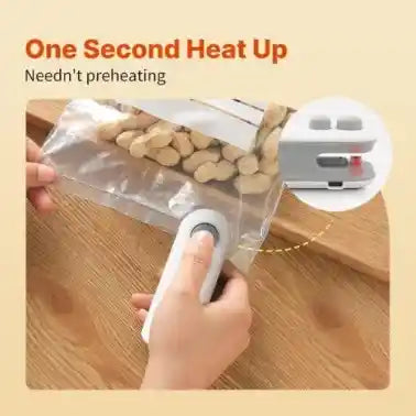 Bag Sealer Rechargeable 2 In 1, Mini Heat Sealer Machine
