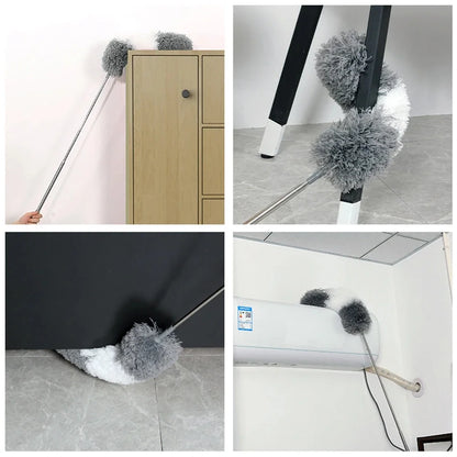 8 feet Extendable Brush, Telescopic Cleaning Duster Brush, Bendable Dust Cleaning Brush