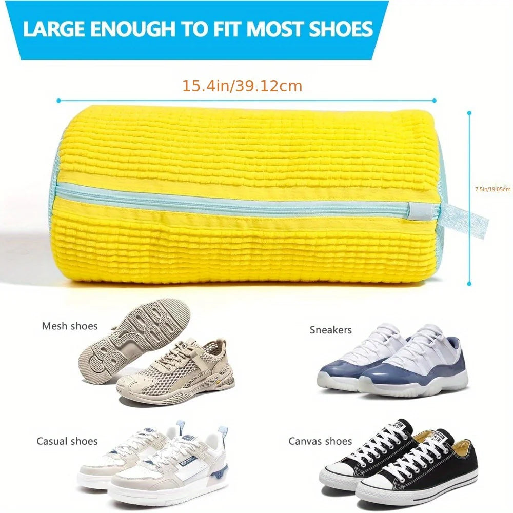 shoe washing bag