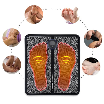 EMS Foot Massager Mat with Remote Control