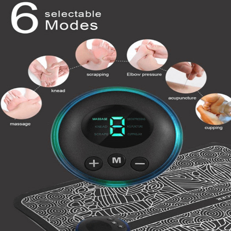EMS Foot Massager Mat with Remote Control