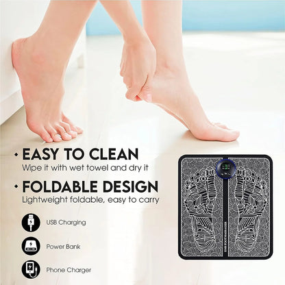 EMS Foot Massager Mat with Remote Control